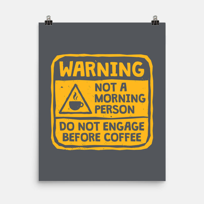 Do Not Engage Before Coffee-None-Matte-Poster-teesgeex