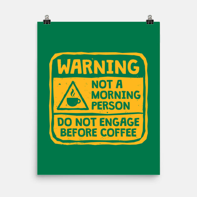 Do Not Engage Before Coffee-None-Matte-Poster-teesgeex