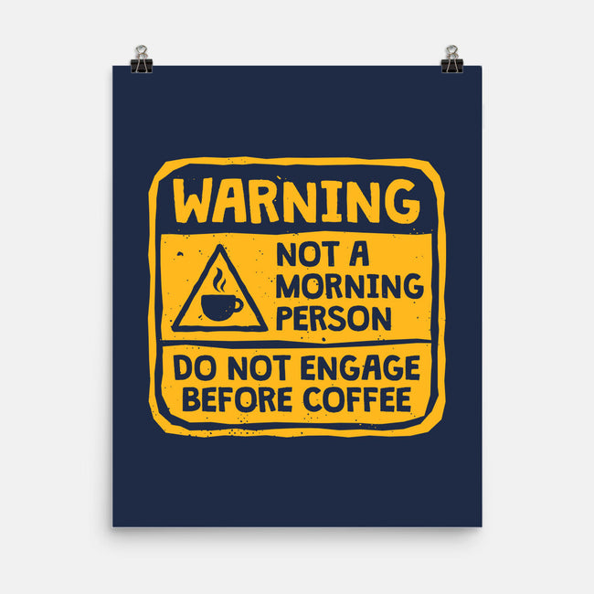 Do Not Engage Before Coffee-None-Matte-Poster-teesgeex
