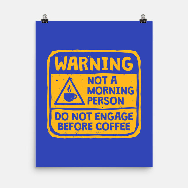 Do Not Engage Before Coffee-None-Matte-Poster-teesgeex