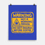 Do Not Engage Before Coffee-None-Matte-Poster-teesgeex