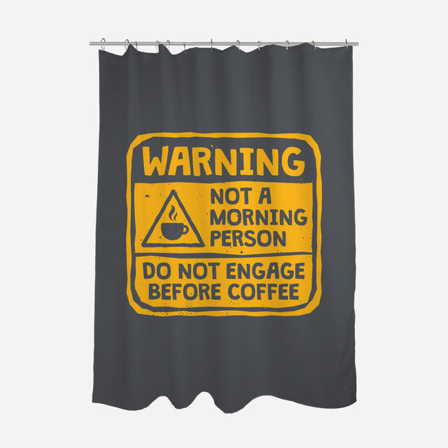 Do Not Engage Before Coffee-None-Polyester-Shower Curtain-teesgeex