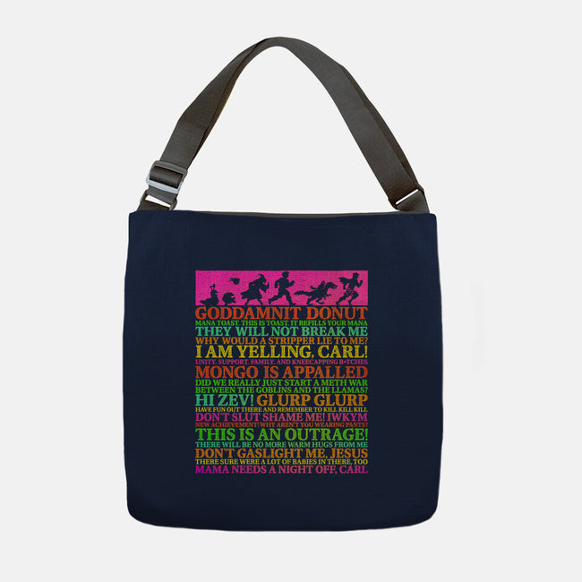 Words Of Wisdom-None-Adjustable Tote-Bag-kg07