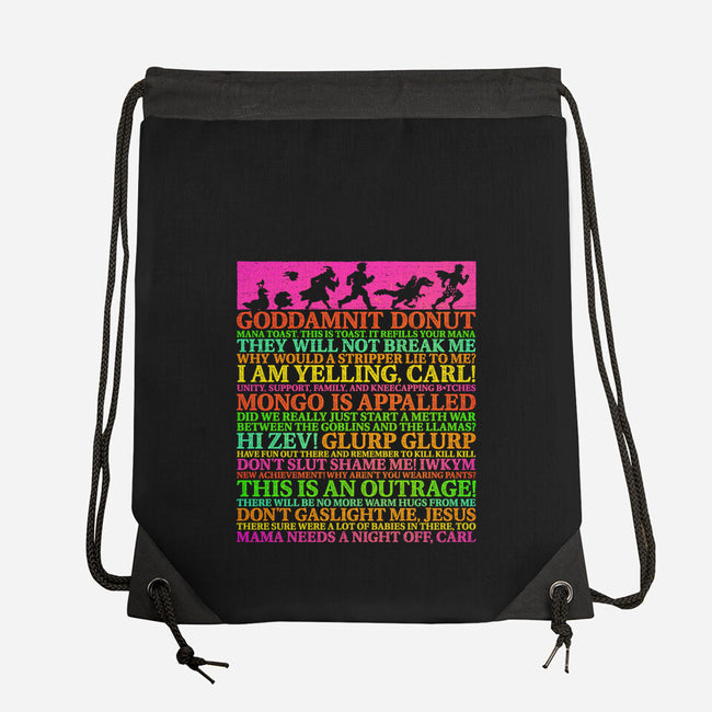 Words Of Wisdom-None-Drawstring-Bag-kg07