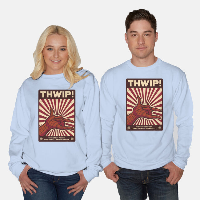 Thwip-Unisex-Crew Neck-Sweatshirt-Eilex Design
