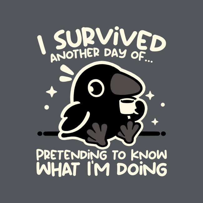 Pretending To Know What I'm Doing-None-Polyester-Shower Curtain-NemiMakeit