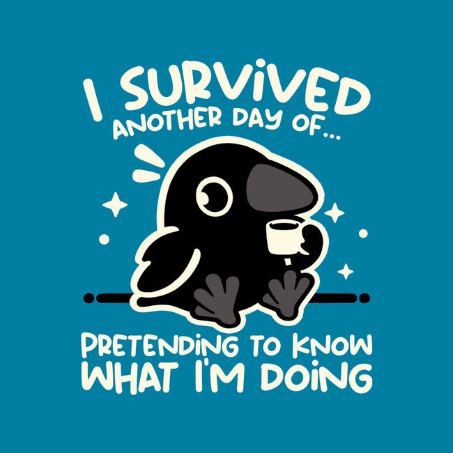 Pretending To Know What I'm Doing-None-Polyester-Shower Curtain-NemiMakeit