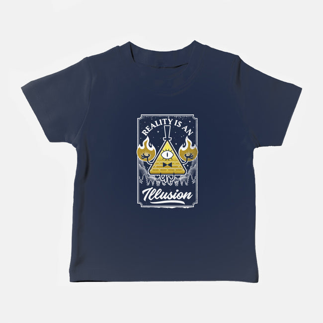 Cartoon Triangle Reality Illusion-Baby-Basic-Tee-Studio Mootant