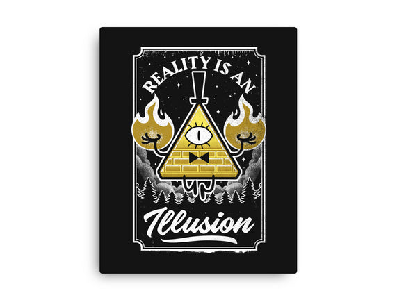 Cartoon Triangle Reality Illusion