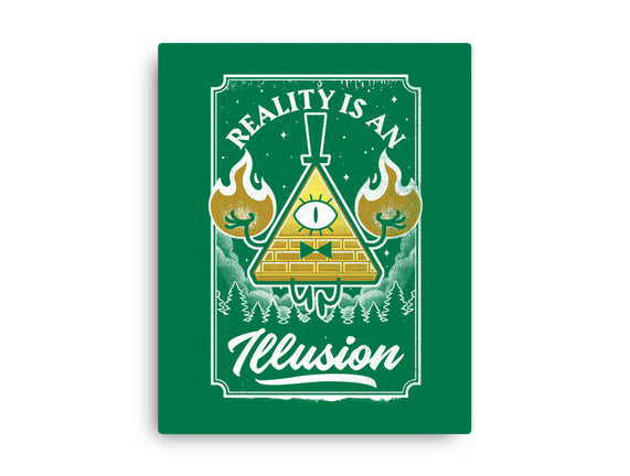 Cartoon Triangle Reality Illusion