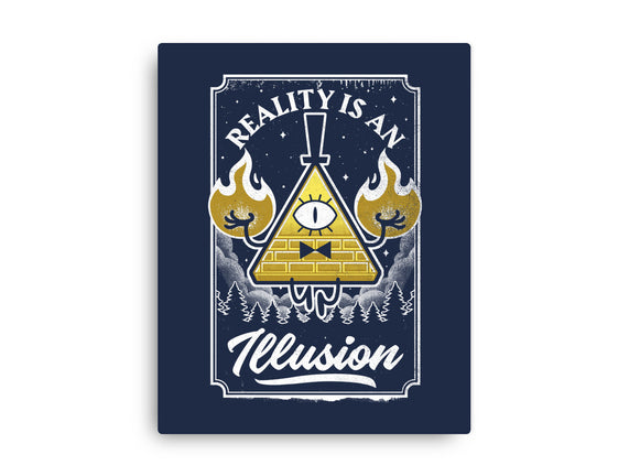 Cartoon Triangle Reality Illusion
