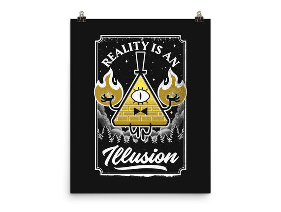 Cartoon Triangle Reality Illusion