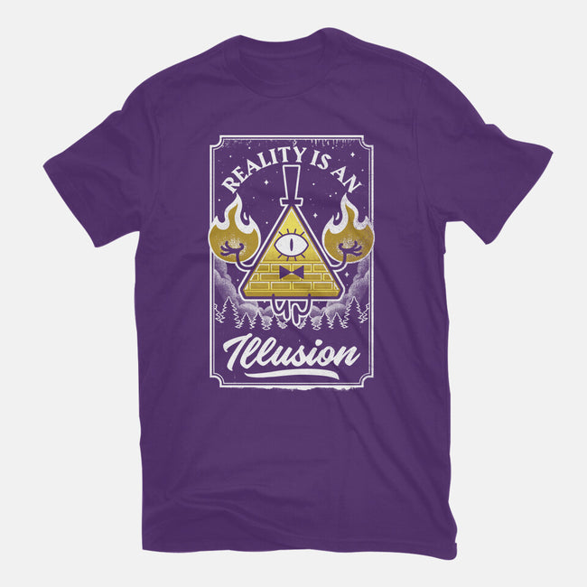 Cartoon Triangle Reality Illusion-Mens-Premium-Tee-Studio Mootant