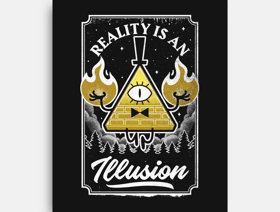 Cartoon Triangle Reality Illusion