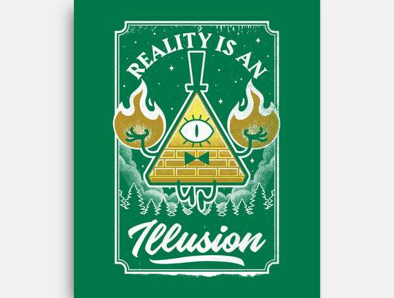 Cartoon Triangle Reality Illusion