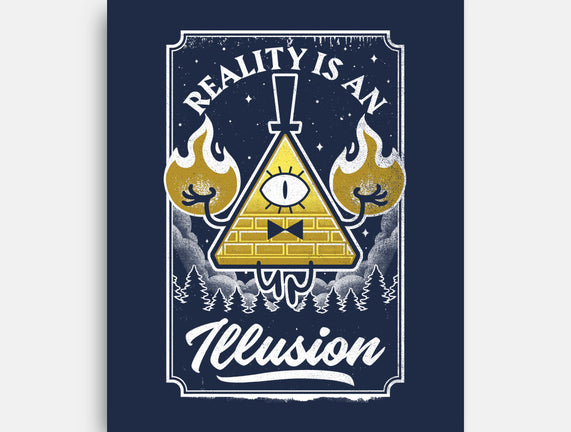 Cartoon Triangle Reality Illusion
