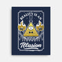Cartoon Triangle Reality Illusion-None-Stretched-Canvas-Studio Mootant