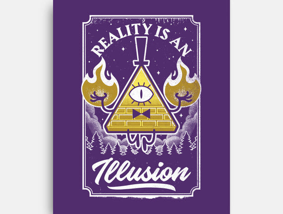 Cartoon Triangle Reality Illusion