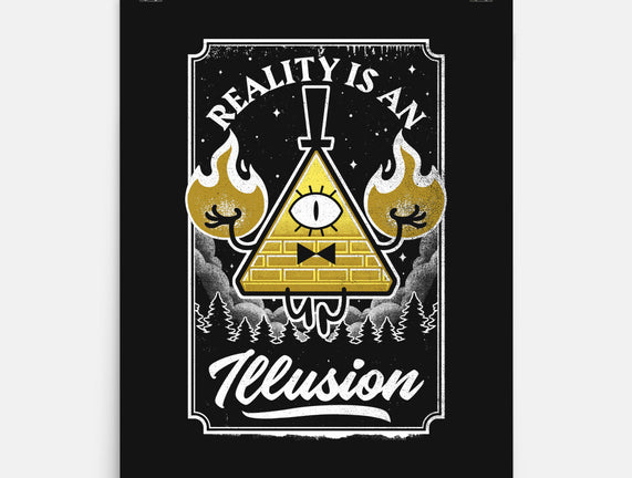 Cartoon Triangle Reality Illusion
