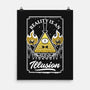 Cartoon Triangle Reality Illusion-None-Matte-Poster-Studio Mootant