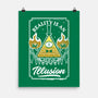 Cartoon Triangle Reality Illusion-None-Matte-Poster-Studio Mootant