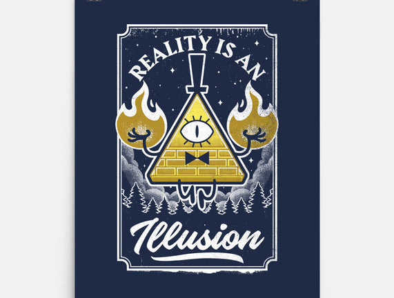 Cartoon Triangle Reality Illusion