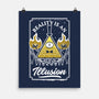 Cartoon Triangle Reality Illusion-None-Matte-Poster-Studio Mootant