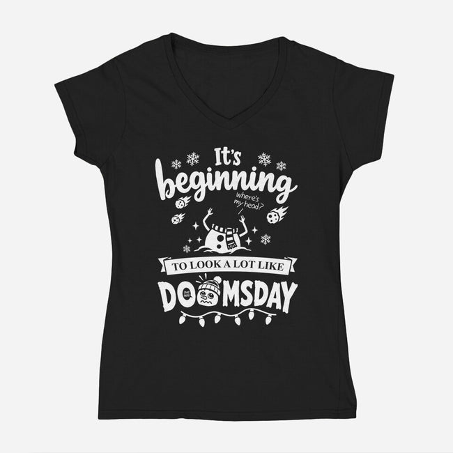 A Lot Like Doomsday-Womens-V-Neck-Tee-Boggs Nicolas