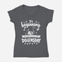 A Lot Like Doomsday-Womens-V-Neck-Tee-Boggs Nicolas