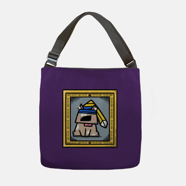 Dog With Earrings-None-Adjustable Tote-Bag-bloomgrace28