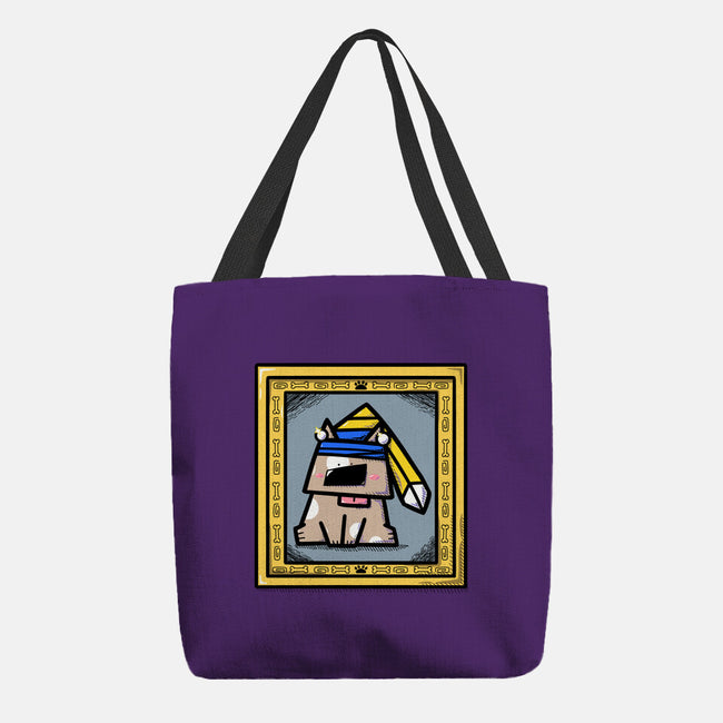 Dog With Earrings-None-Basic Tote-Bag-bloomgrace28