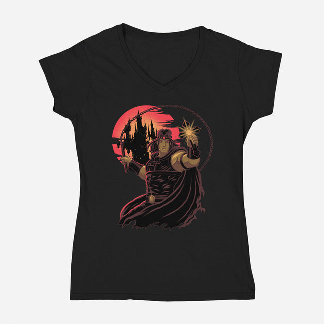 Family Curse-Womens-V-Neck-Tee-rmatix