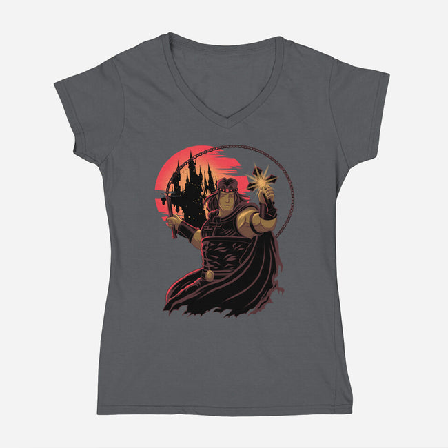 Family Curse-Womens-V-Neck-Tee-rmatix