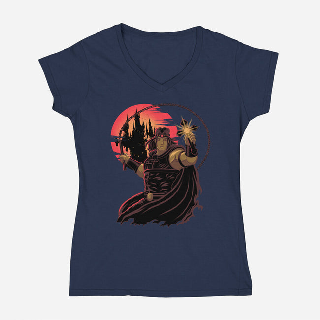 Family Curse-Womens-V-Neck-Tee-rmatix