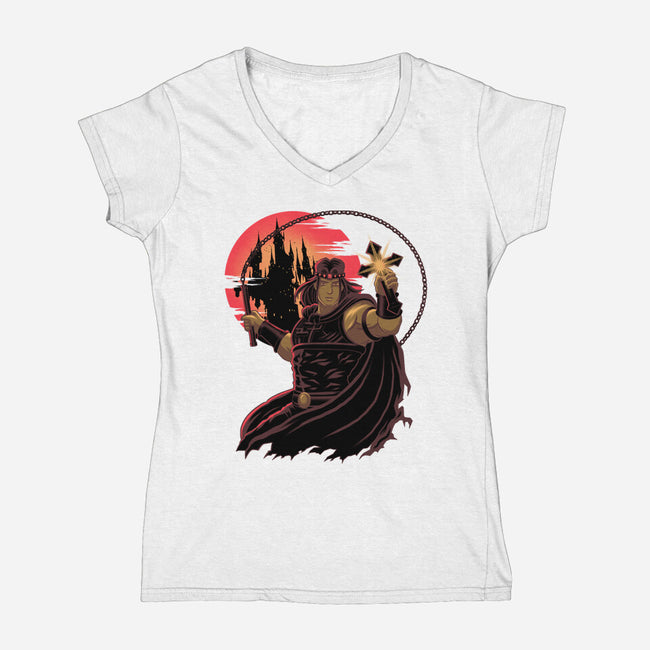 Family Curse-Womens-V-Neck-Tee-rmatix
