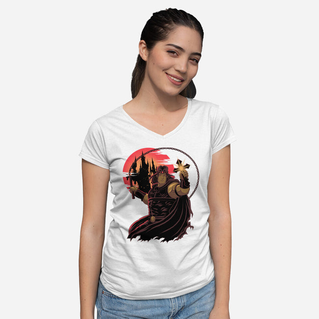 Family Curse-Womens-V-Neck-Tee-rmatix