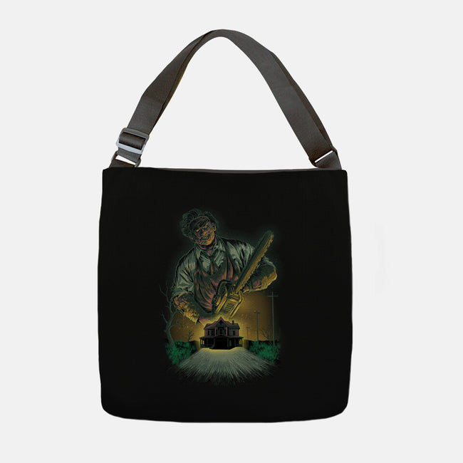 Chainsaw Butcher-None-Adjustable Tote-Bag-Astrobot Invention