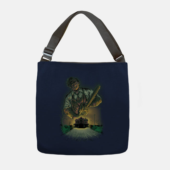Chainsaw Butcher-None-Adjustable Tote-Bag-Astrobot Invention