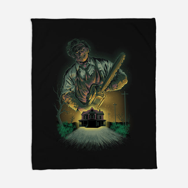 Chainsaw Butcher-None-Fleece-Blanket-Astrobot Invention