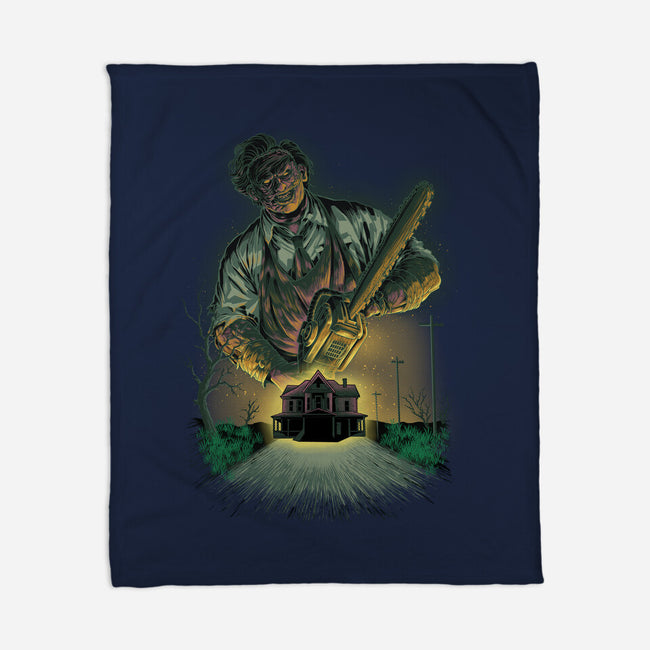 Chainsaw Butcher-None-Fleece-Blanket-Astrobot Invention