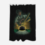 Chainsaw Butcher-None-Polyester-Shower Curtain-Astrobot Invention