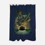 Chainsaw Butcher-None-Polyester-Shower Curtain-Astrobot Invention