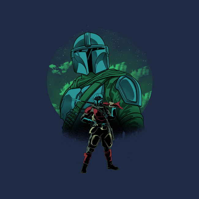 Beskar Hunter Nightsky-None-Glossy-Sticker-Astrobot Invention