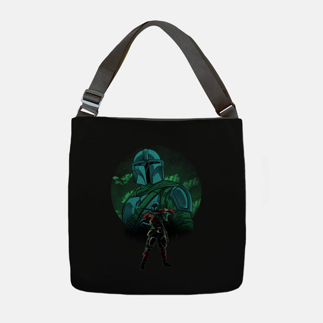 Beskar Hunter Nightsky-None-Adjustable Tote-Bag-Astrobot Invention