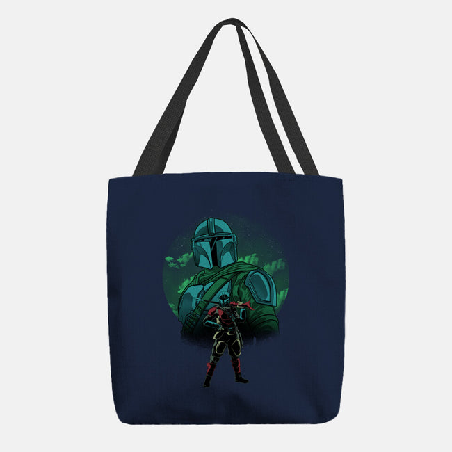 Beskar Hunter Nightsky-None-Basic Tote-Bag-Astrobot Invention