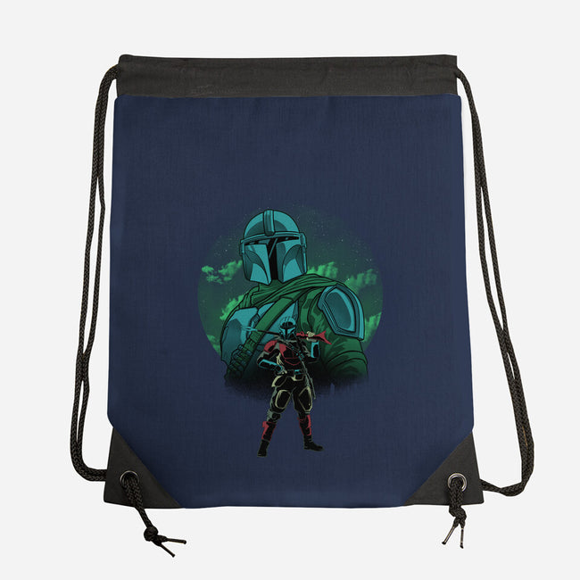 Beskar Hunter Nightsky-None-Drawstring-Bag-Astrobot Invention