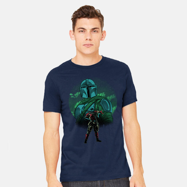 Beskar Hunter Nightsky-Mens-Heavyweight-Tee-Astrobot Invention