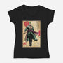 The Way Of The Pirate Hunter-Womens-V-Neck-Tee-DrMonekers