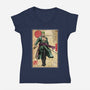 The Way Of The Pirate Hunter-Womens-V-Neck-Tee-DrMonekers