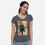 The Way Of The Pirate Hunter-Womens-V-Neck-Tee-DrMonekers